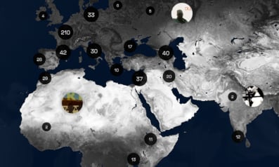 Choix de musiques du monde sur une carte